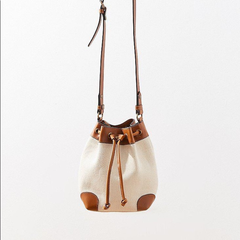 UO Leather and Canvas Crossbody